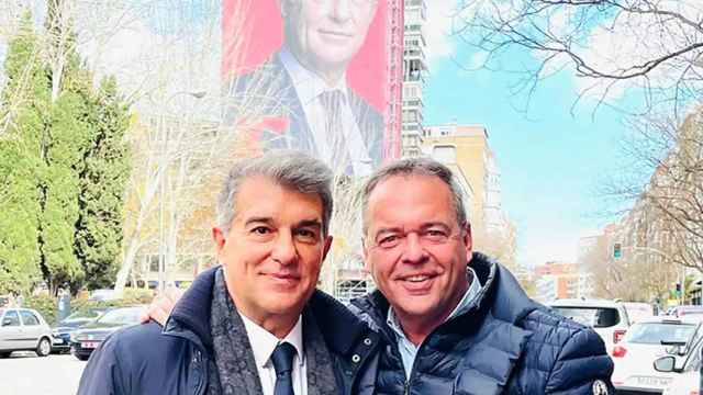 Laporta y Lluís Carrasco, en Madrid