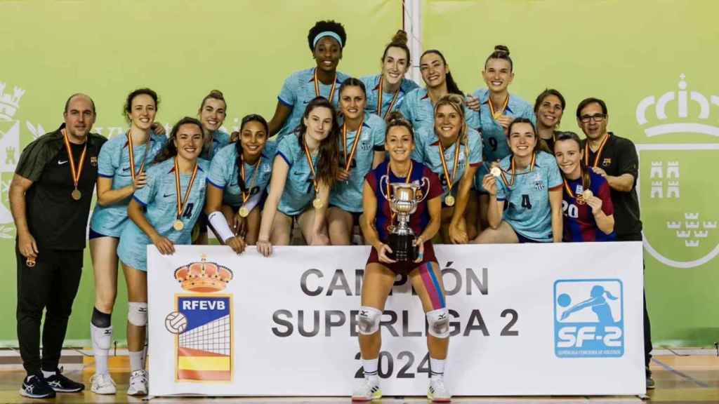 El Barça de voleibol femenino consigue el ascenso a la máxima categoría estatal