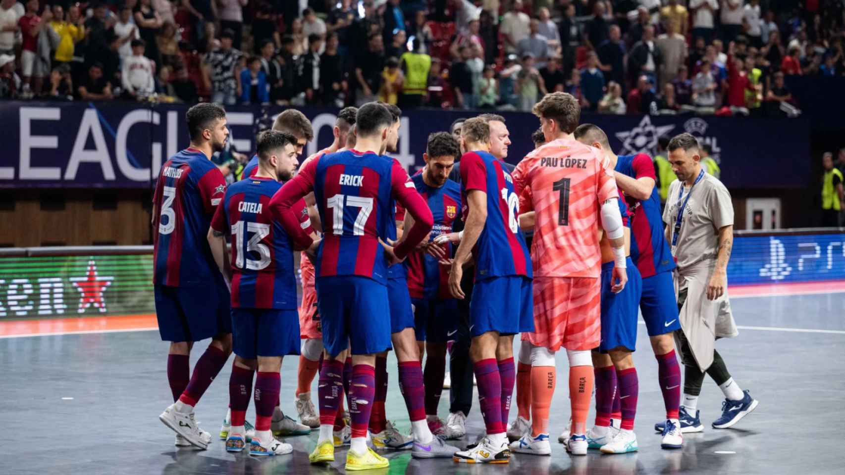 El Barça de fútbol sala hace piña tras perder la final de la Champions contra el Palma Futsal