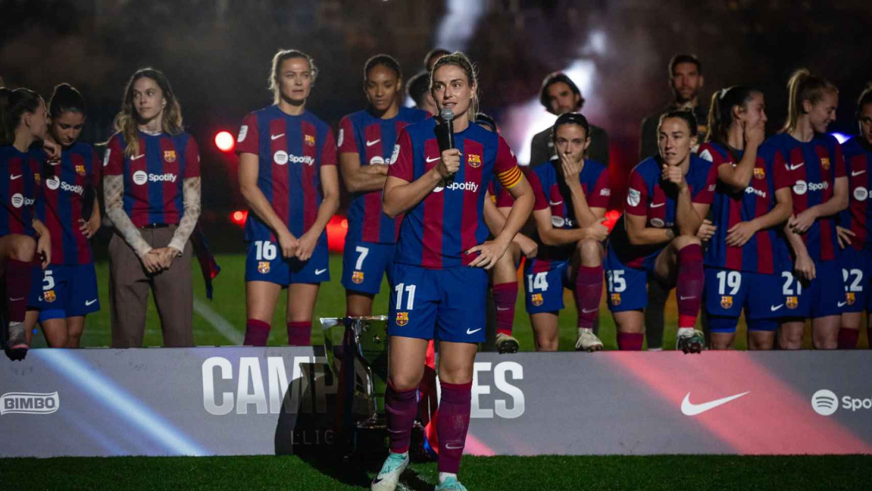 Alexia Putellas toma la palabra en el Barça Femenino tras la conquista de la Liga F