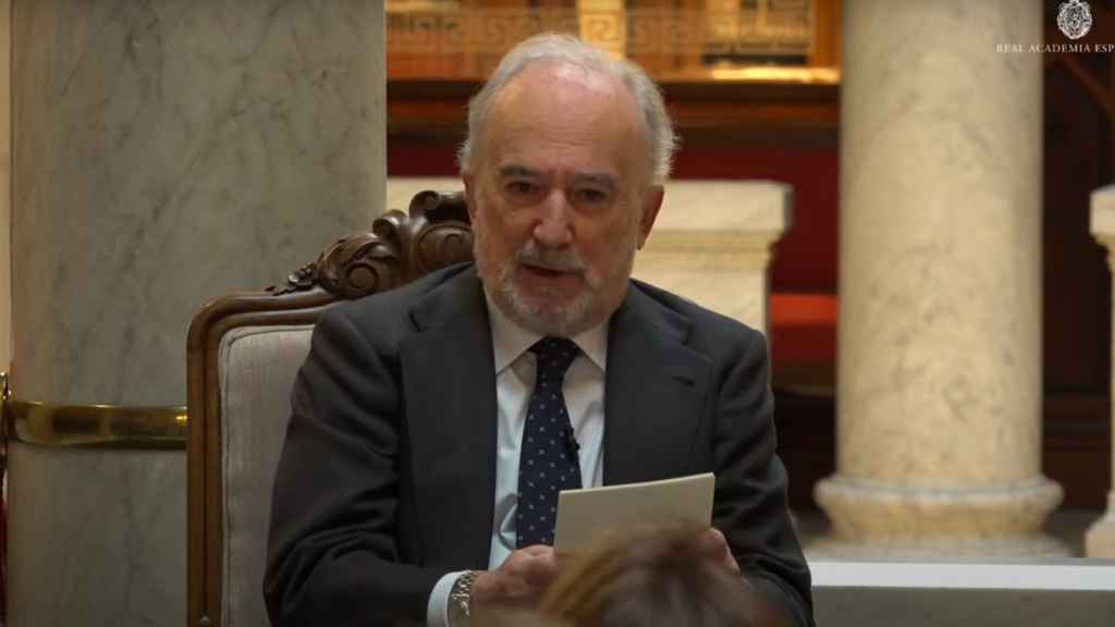 Santiago Muñoz Machado, director de la RAE, en el acto sobre el libro de Kennedy