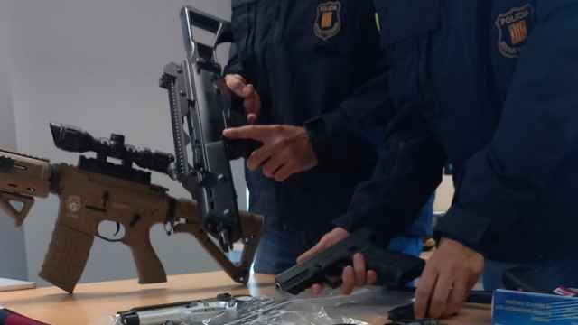 Armas prohibidas intervenidas por los Mossos d'Esquadra
