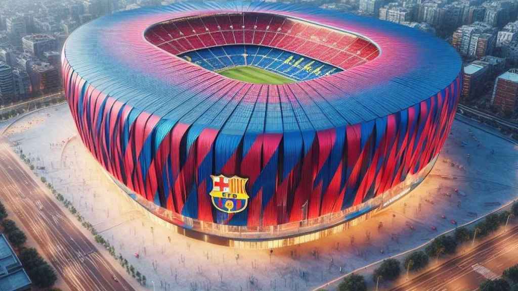 Diseño del nuevo Camp Nou creado por la IA