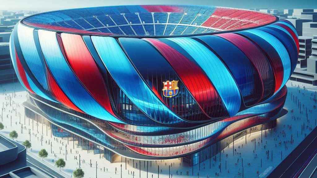 Diseño del nuevo Camp Nou creado por IA (2)