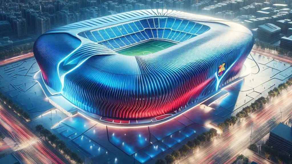 Diseño del nuevo Camp Nou creado por la IA (3)