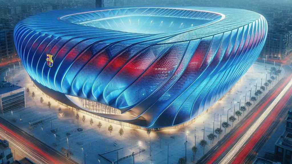 Diseño del nuevo Camp Nou creado por la IA (4)
