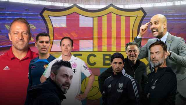 Fotomontaje de los candidatos a dar relevo a Xavi Hernández en el Barça