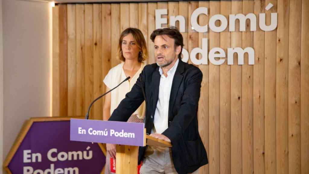 Jaume Asens y Jéssica Albiach en rueda de prensa