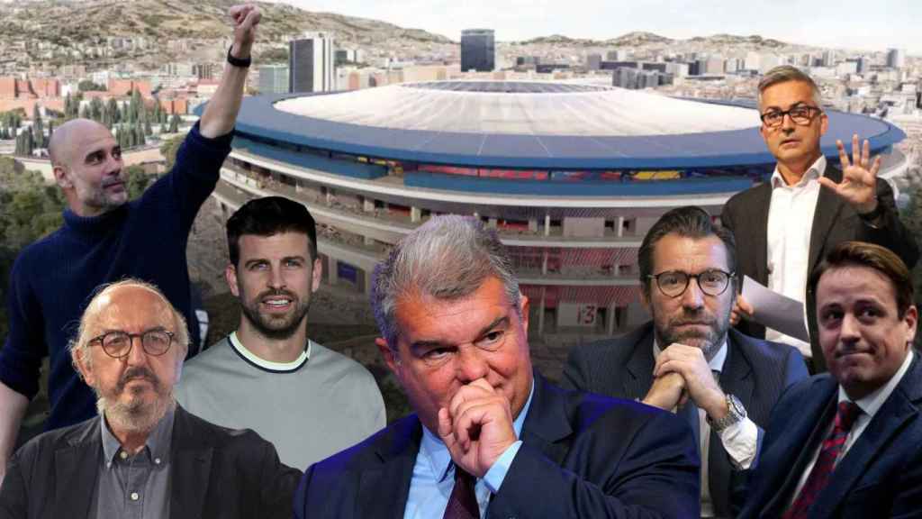 Pep Guardiola, Gerard Piqué, Jaume Roures, Joan Laporta, Marc Ciria, Joan Camprubí y Víctor Font, protagonistas de las elecciones a la presidencia del Barça en 2026