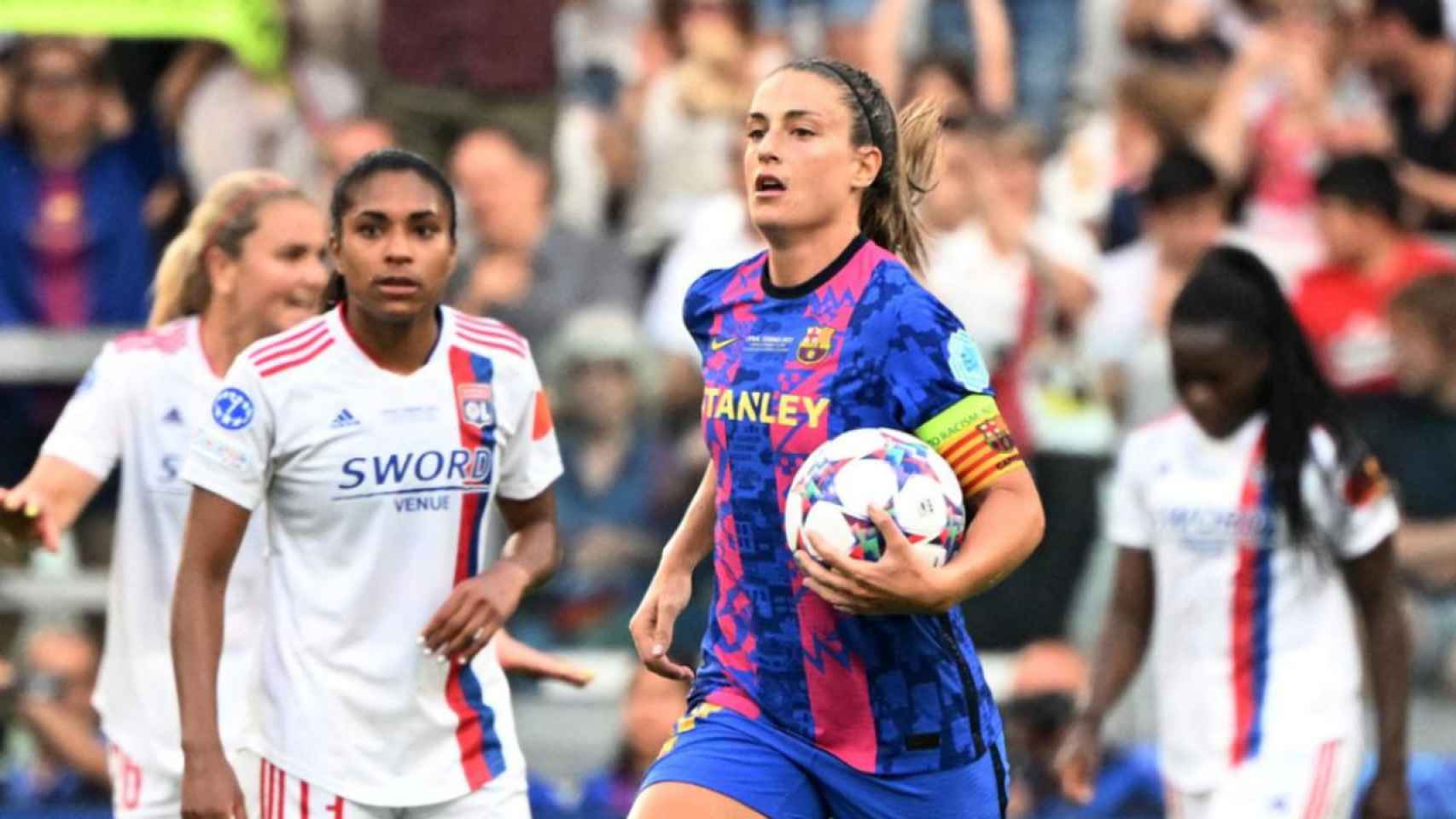 Alexia Putellas, en la final de Champions entre el Barça Femenino y el Olympique de Lyon