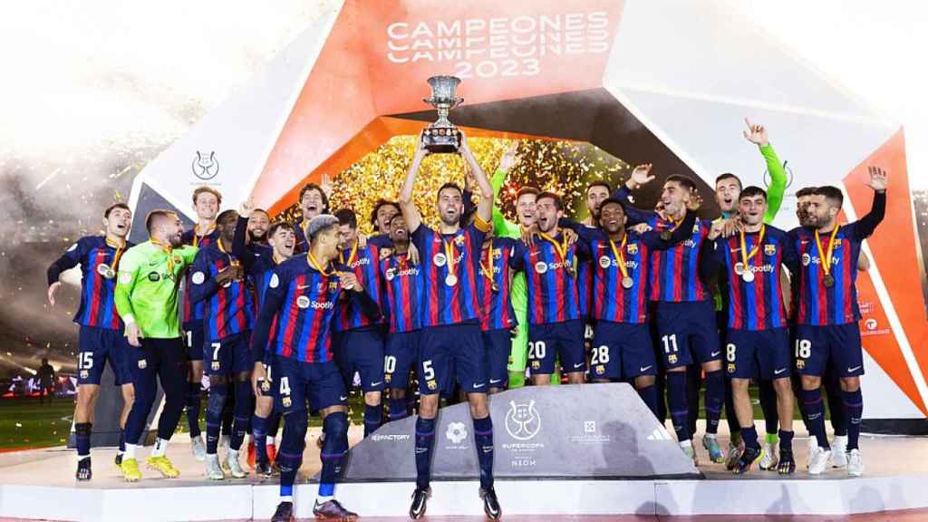 El Barça gana la Supercopa de España tras vencer al Madrid (1-3)