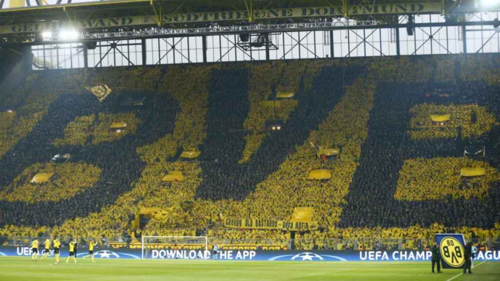 El famoso Muro amarillo del Dortmund