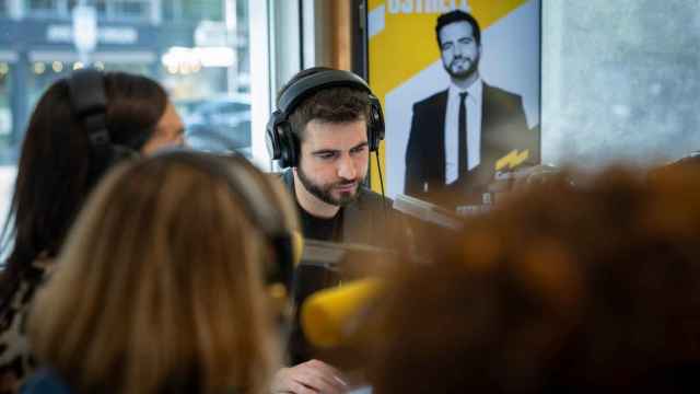 Ricard Ustrell en el estudio de Catalunya Ràdio