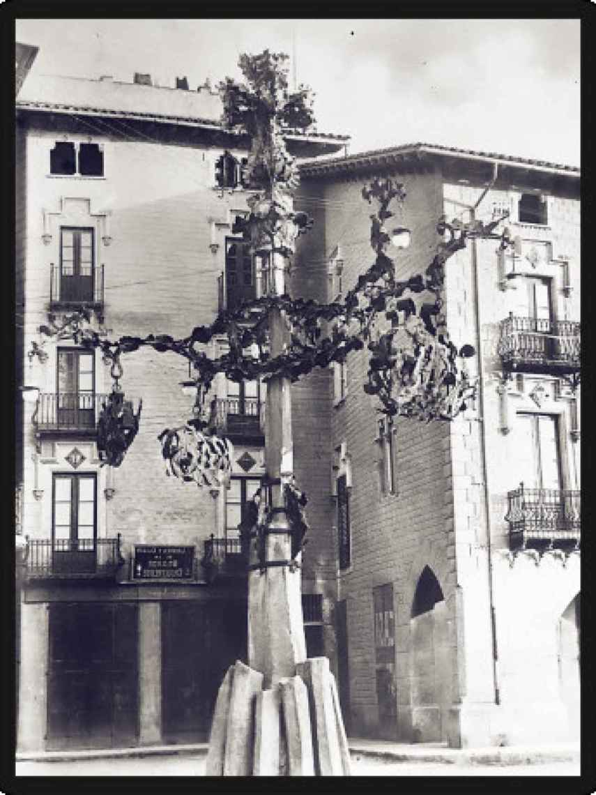 Una farola diseñada por Gaudí
