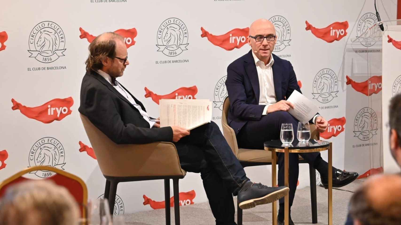 Piergiorgio Sandri, periodista de economía y Simone Gorini, CEO de iryo