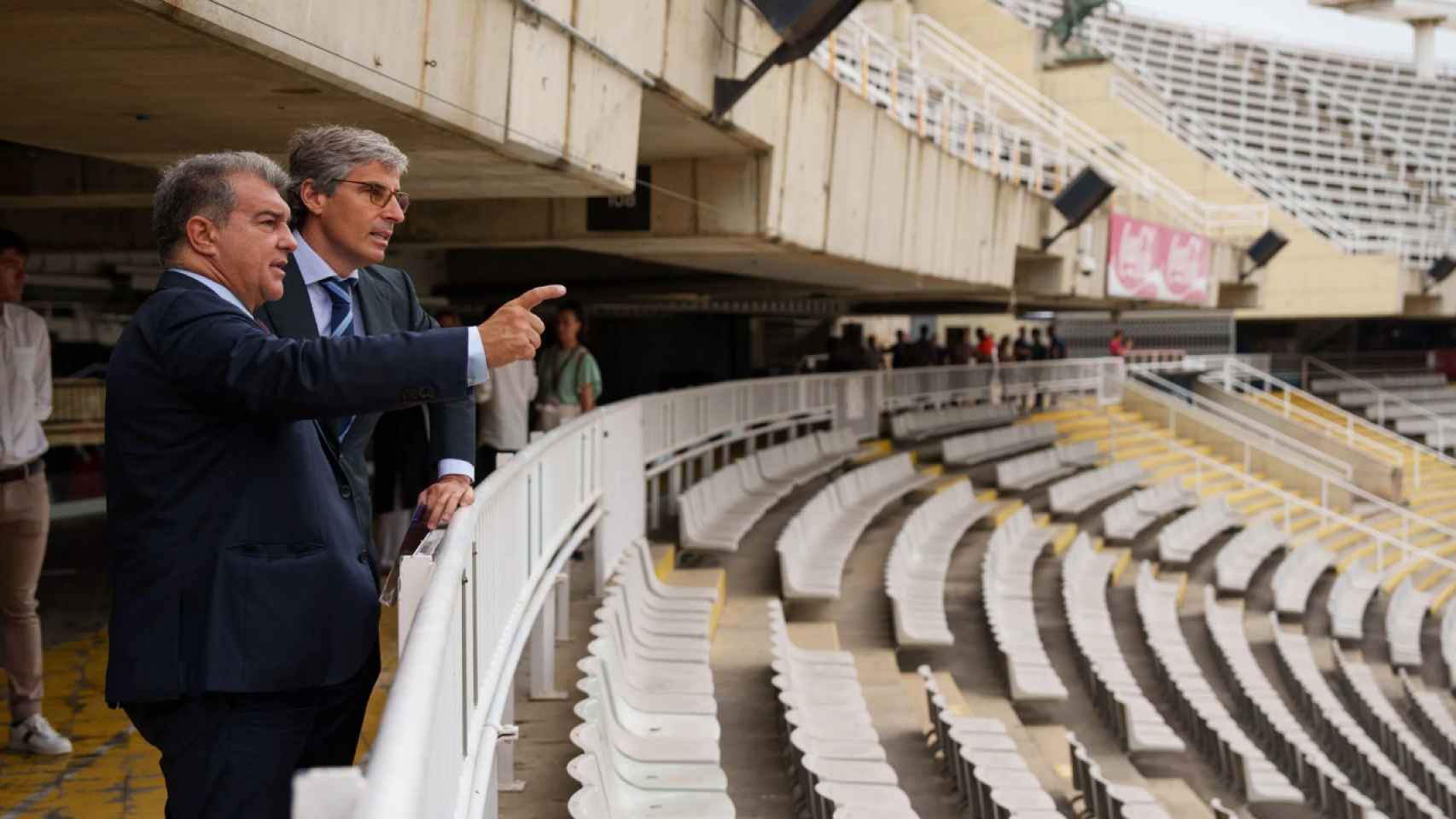 Laporta, en uno de los actos del Barça en Montjuïc