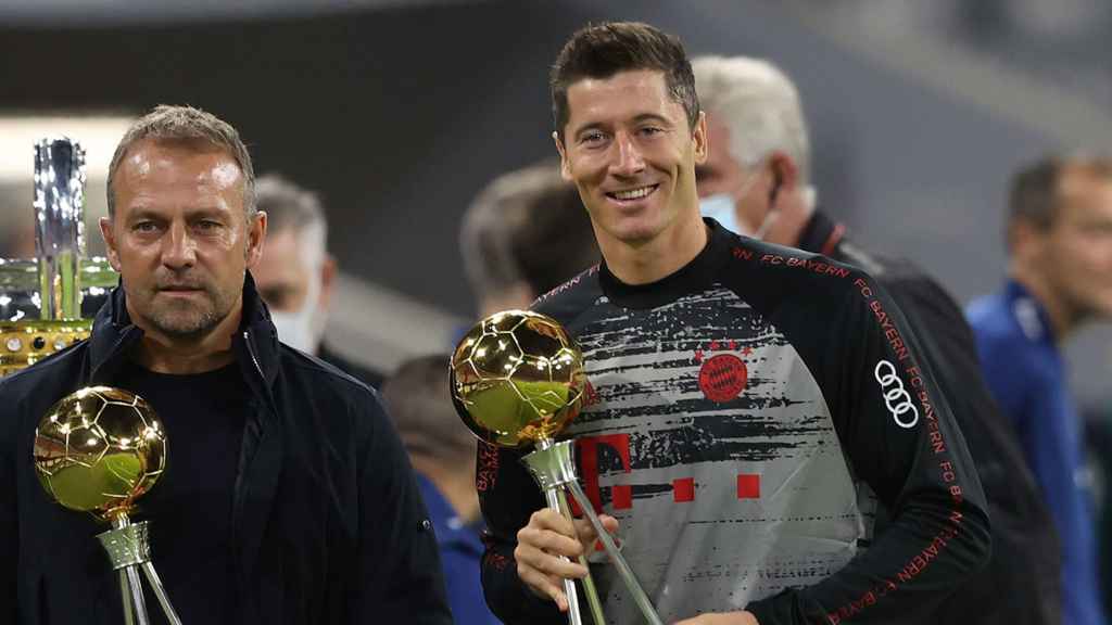 Hansi Flick y Robert Lewandowski, mejor entrenador y jugador de la Bundesliga 2019-20