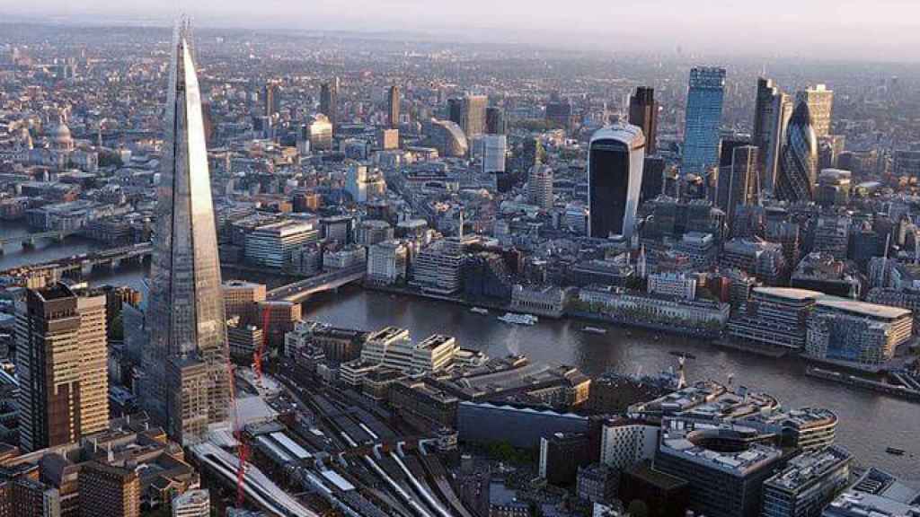Imagen de la City de Londres, el distrito financiero