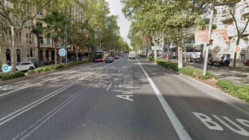 Av. Diagonal a la altura de la Calle Tuset