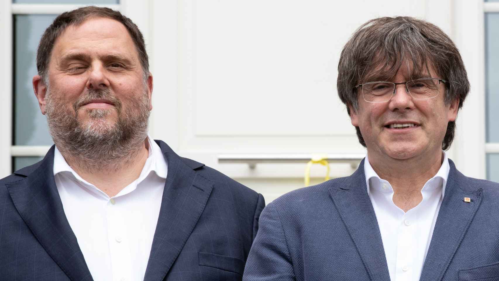 Oriol Junqueras y Carles Puigdemont, en 2021