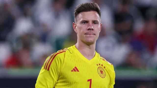 Ter Stegen, durante un partido con la selección de Alemania