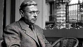 El escritor existencialista Jean Paul Sartre