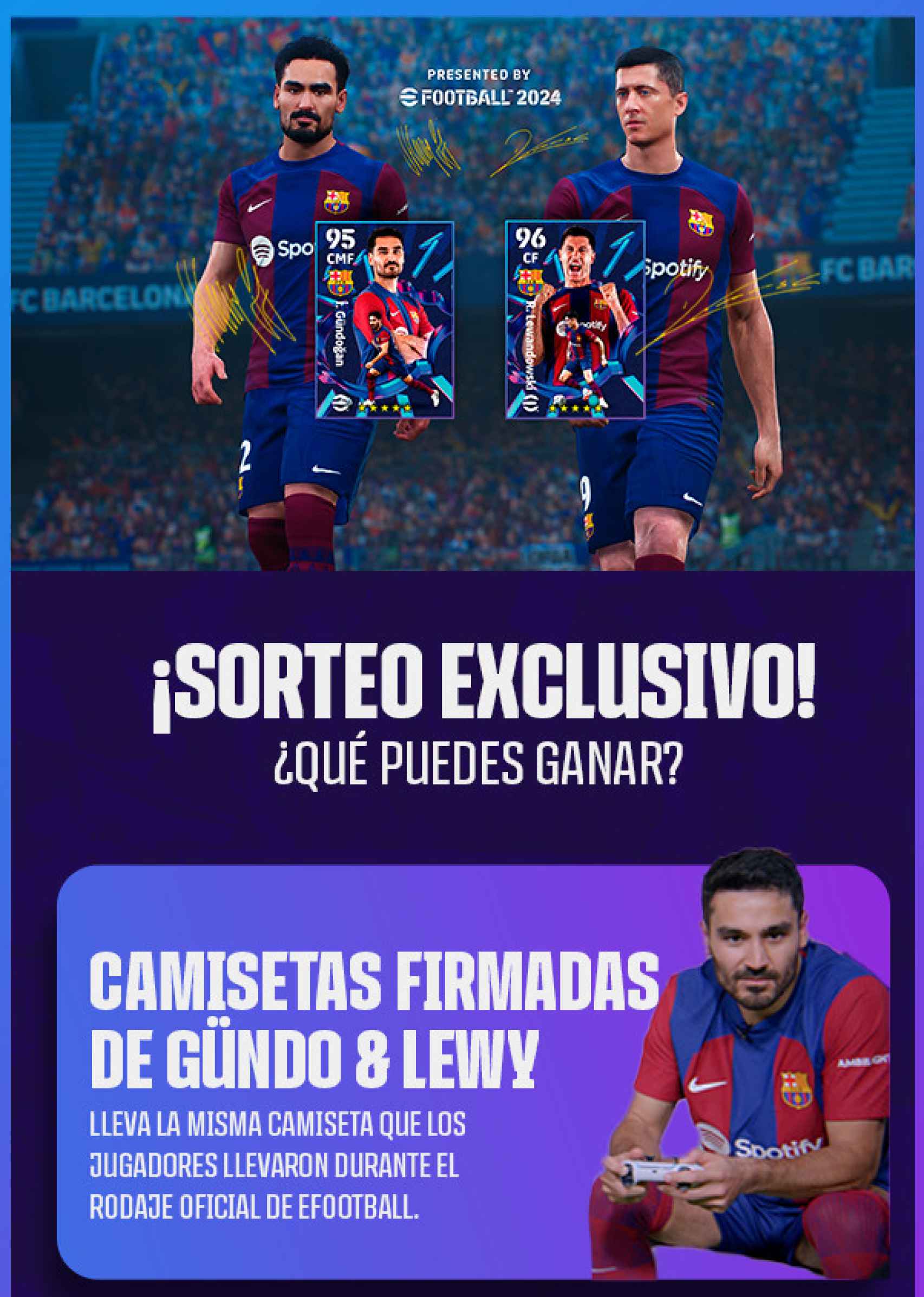 El sorteo del Barça por las camisetas de Lewandowski y Gundogan