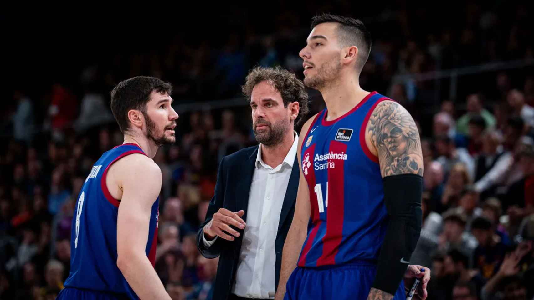 Roger Grimau, Darío Brizuela y Willy Hernangómez