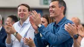 El presidente del Gobierno, Pedro Sánchez, en un acto del PSC en L'Hospitalet de Llobregat