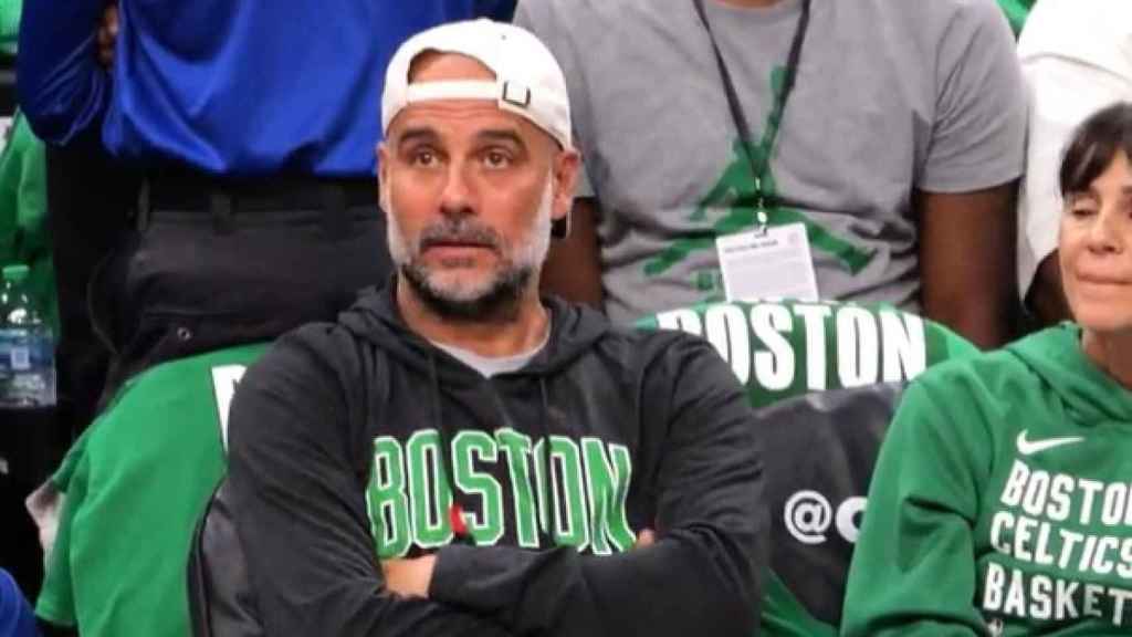 Pep Guardiola en las finales de la NBA