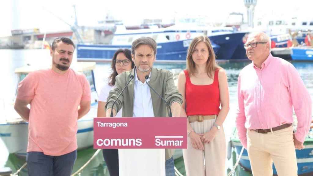 El candidato de los Comuns a las elecciones europeas y número dos de Sumar, Jaume Asens, en Tarragona