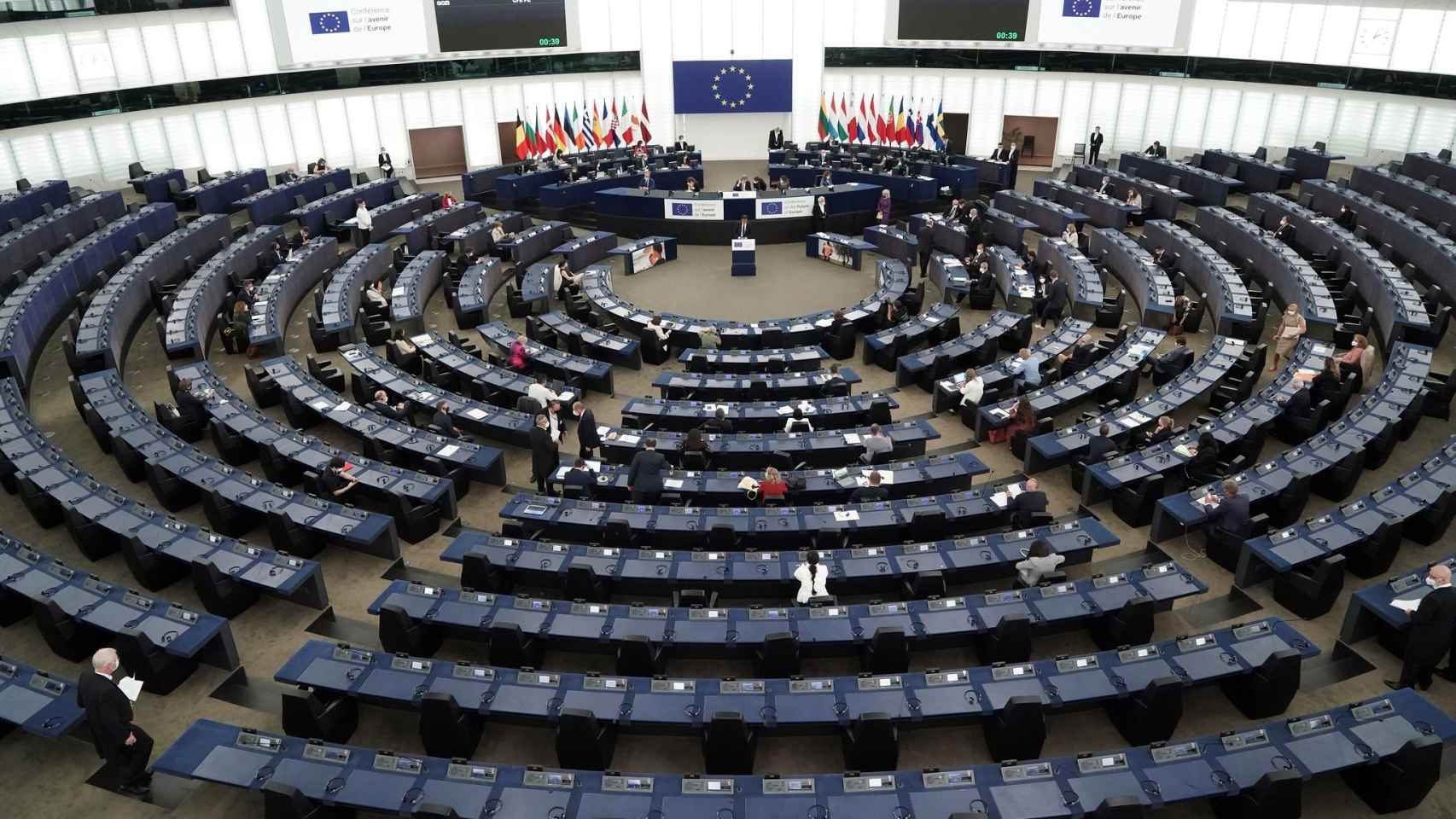 Hemiciclo del Parlamento Europeo, en Bruselas