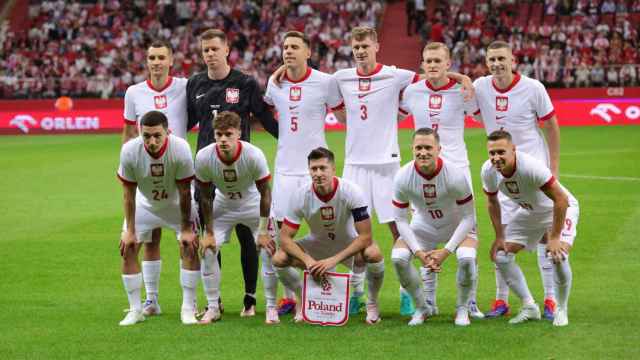 Robert Lewandowski, con Polonia en un amistoso contra Turquía