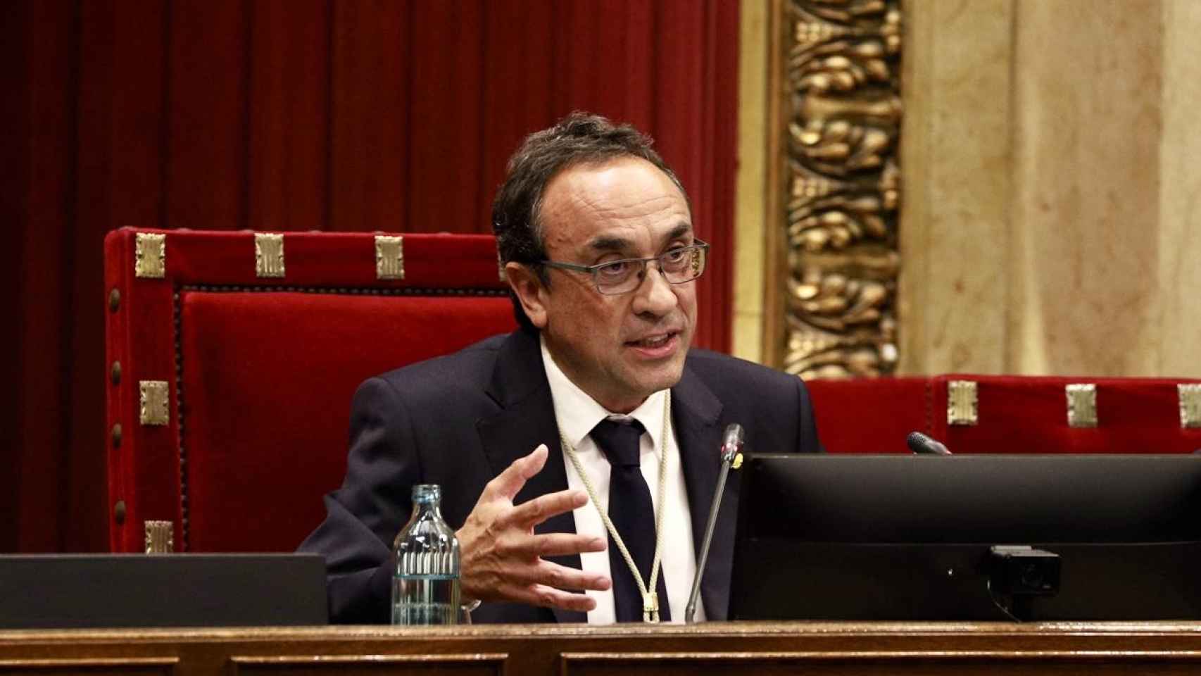 Josep Rull, tras ser elegido 'president' del Parlament de Catalunya
