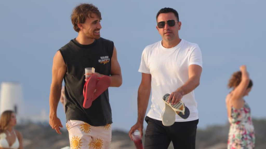 Marc Muniesa y Xavi Hernández, de vacaciones en Ibiza