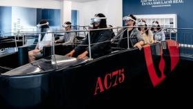 El simulador AC75 disponible en la America's Cup Experience