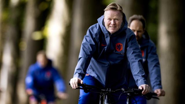 Ronald Koeman, en la concentración de Países Bajos para la Eurocopa