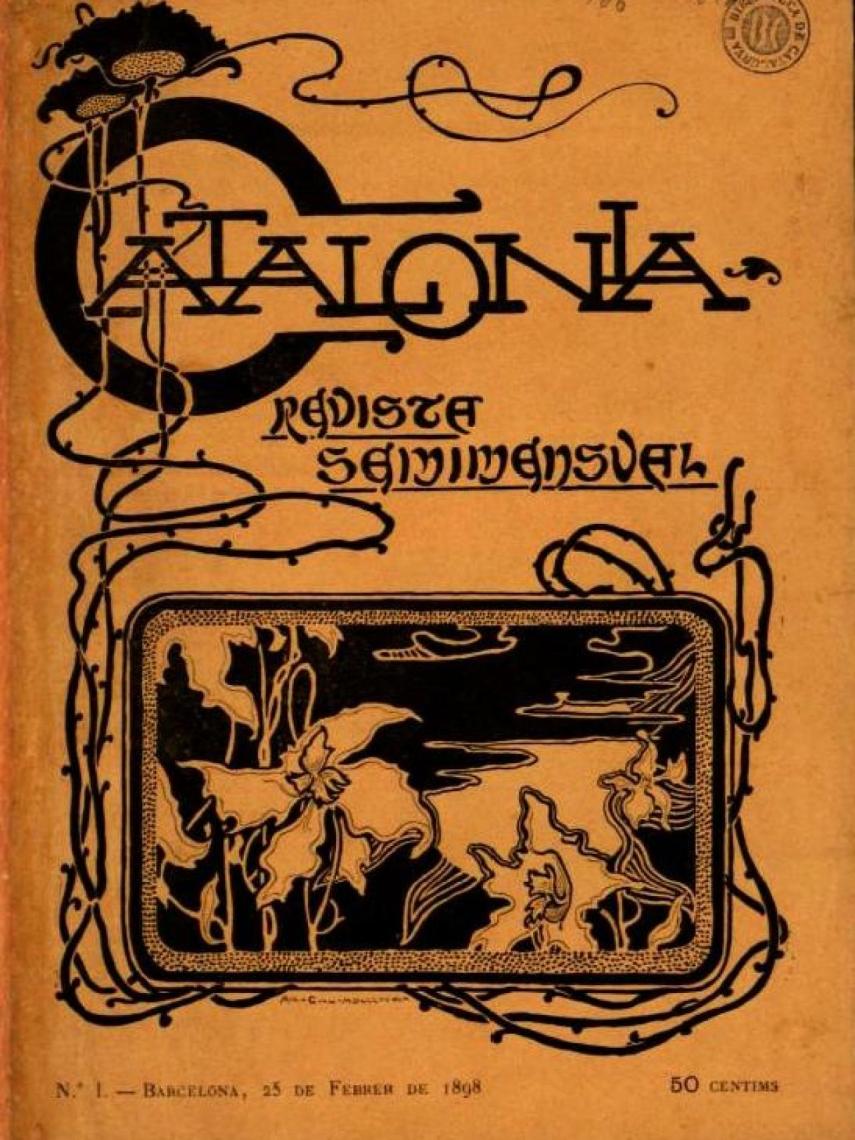 Portada del número 1 de la revista 'Catalònia' (1898)