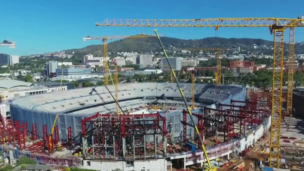 El avance de las obras del Camp Nou, a cargo de Limak Construction