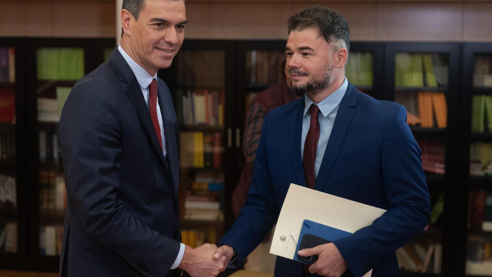 Reunión entre Pedro Sánchez y Gabriel Rufián