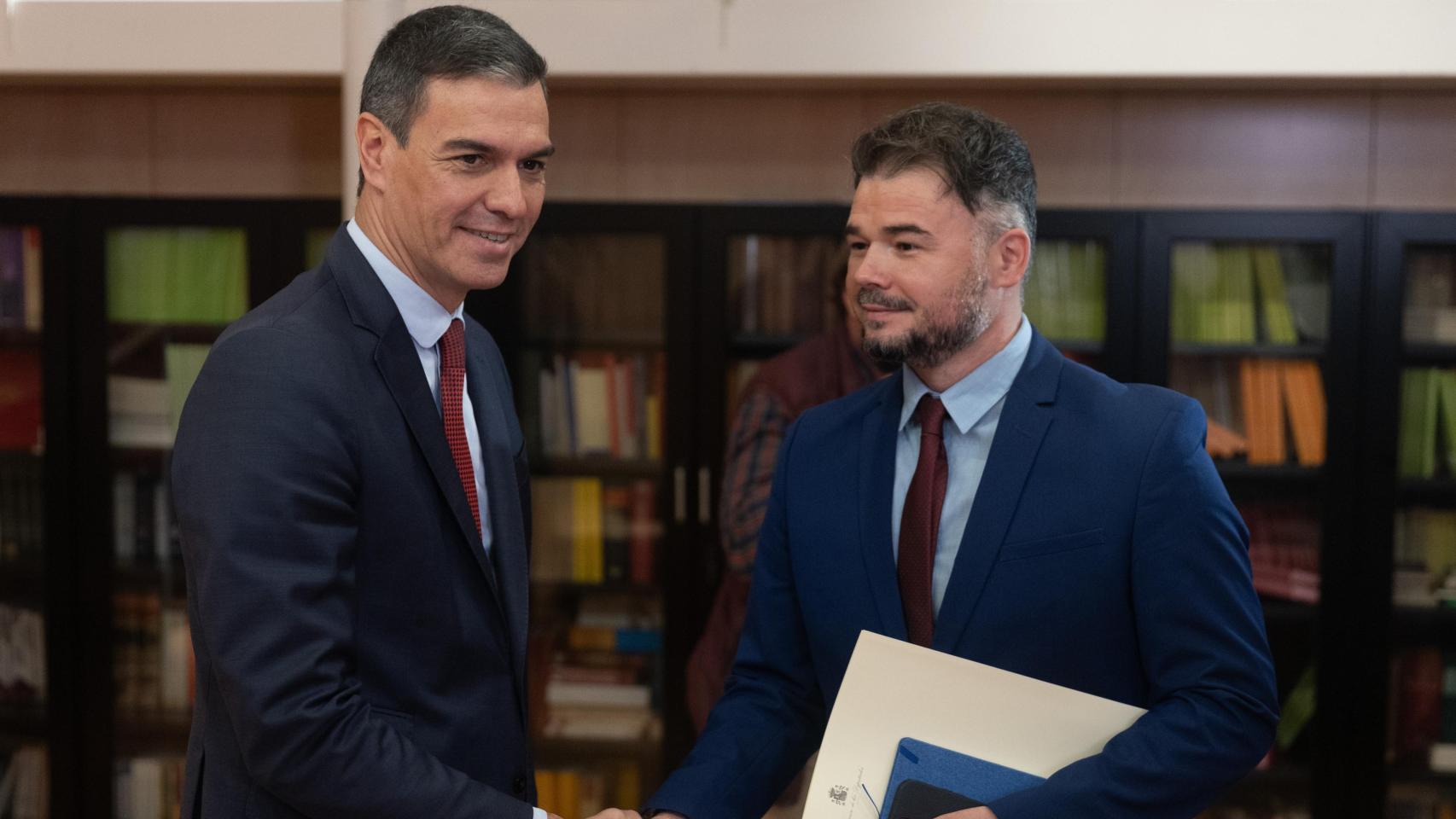 Reunión entre Pedro Sánchez y Gabriel Rufián