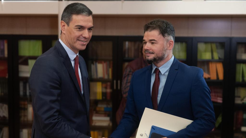 Reunión entre Pedro Sánchez y Gabriel Rufián