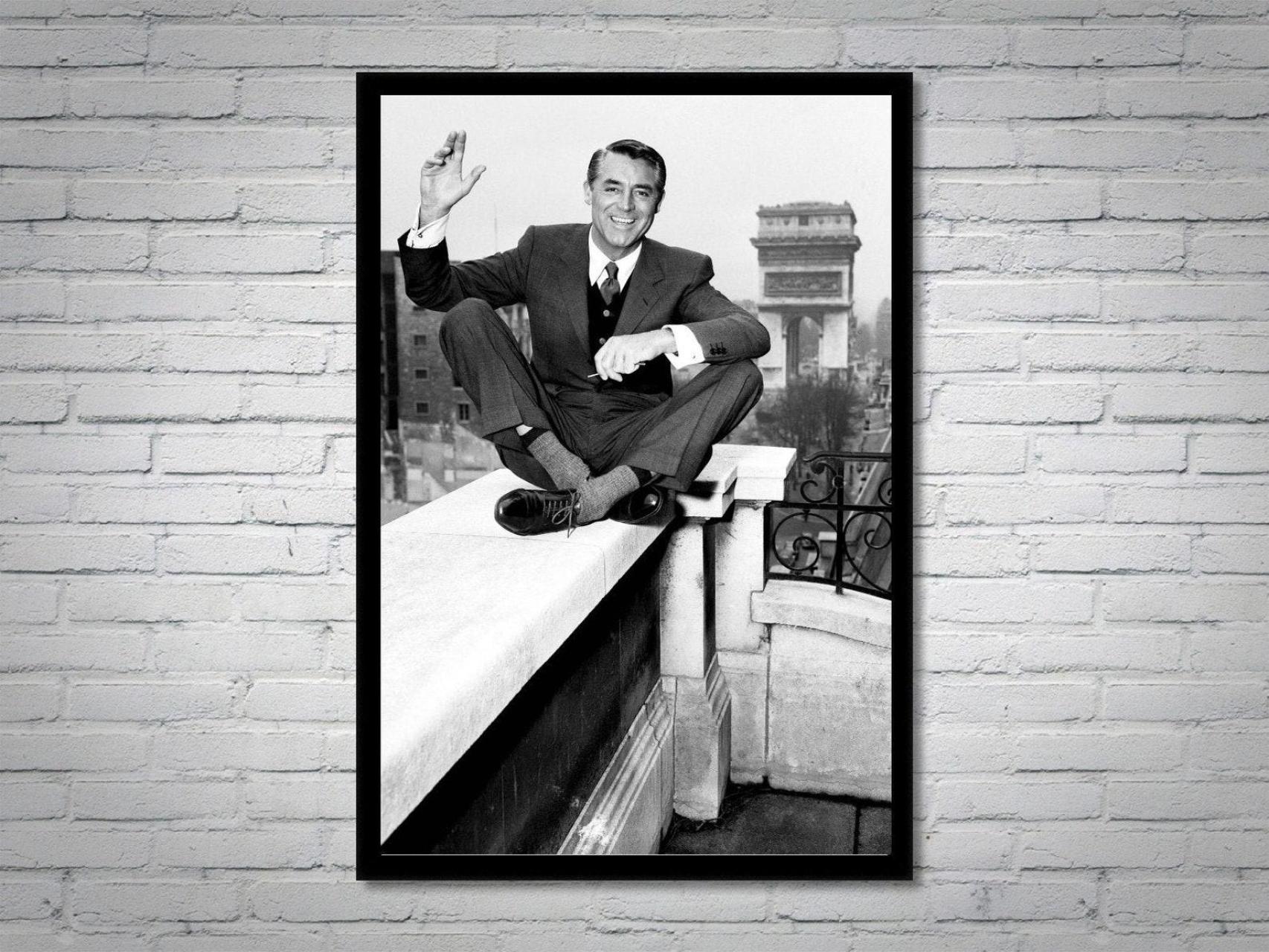 Un cuadro de Cary Grant en una galería de arte