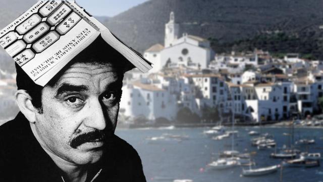 Fotomontaje de Gabriel García Márquez en Cadaqués