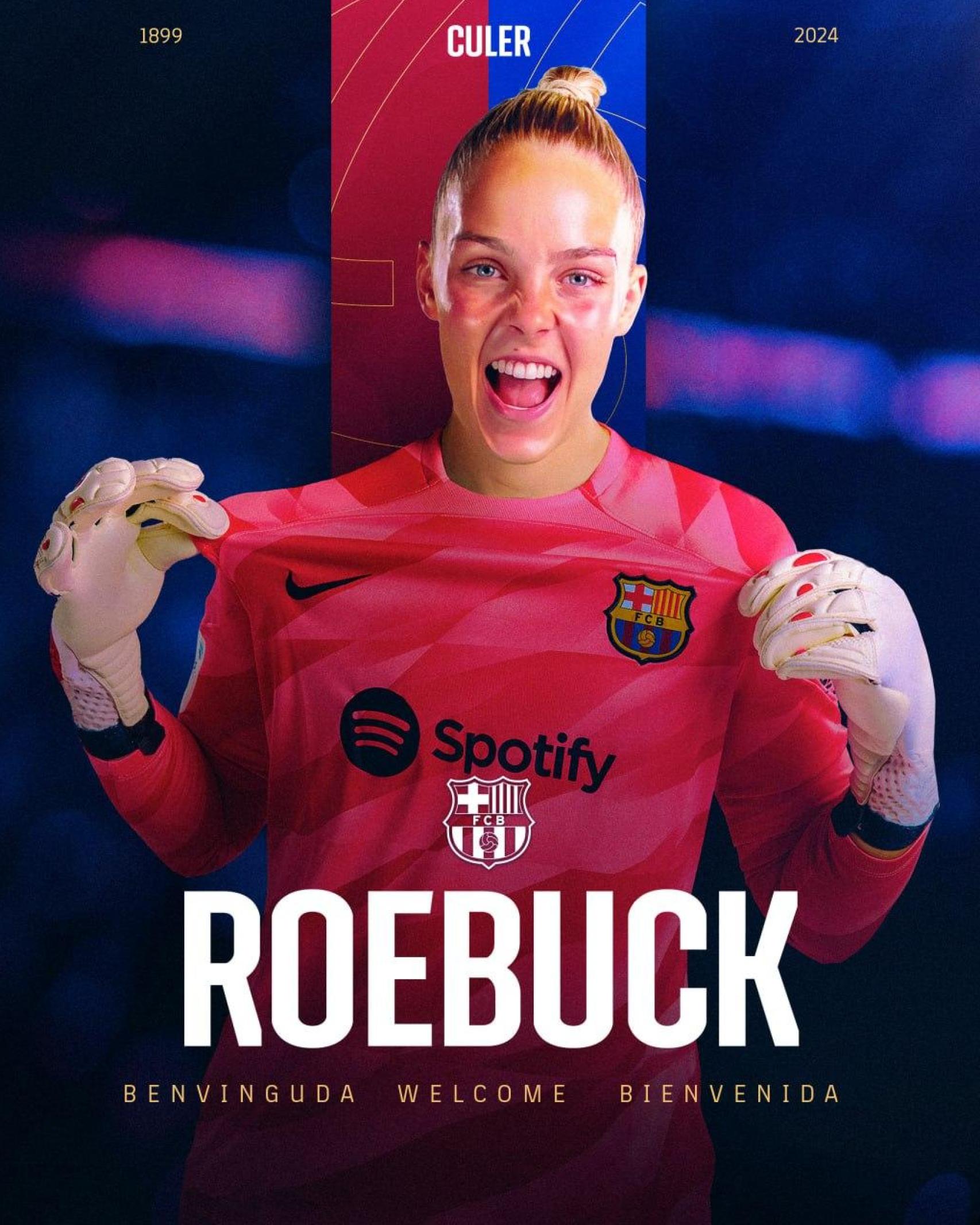 Ellie Roebuck, nueva jugadora del Barça Femenino