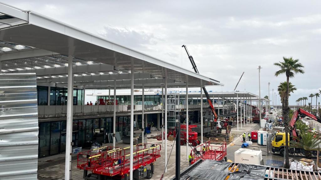 Obras del Balcón Gastronómico del Port Olímpic de Barcelona.jpg