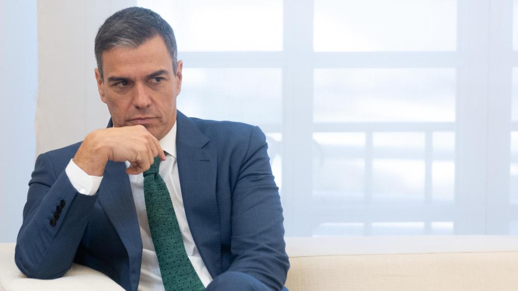 El presidente del Gobierno, Pedro Sánchez, en La Moncloa