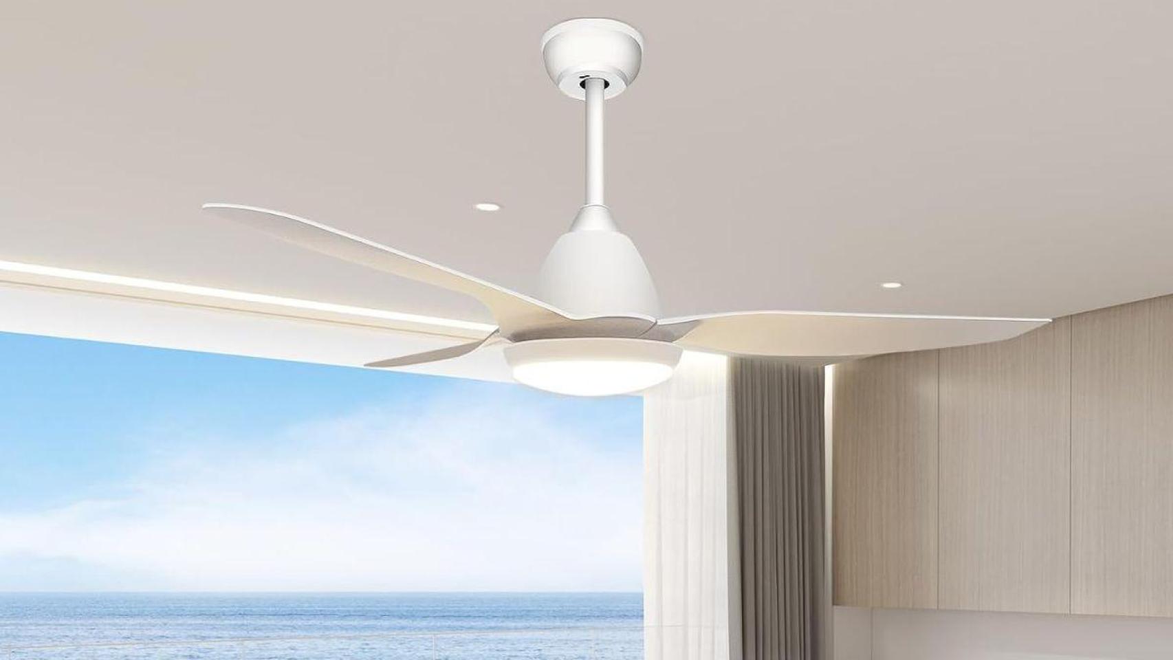 Silencioso, eficiente y top ventas en Amazon: así es este ventilador de techo con luz que cuesta menos de 100€