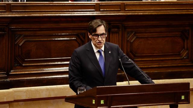 Salvador Illa en el Parlament de Cataluña