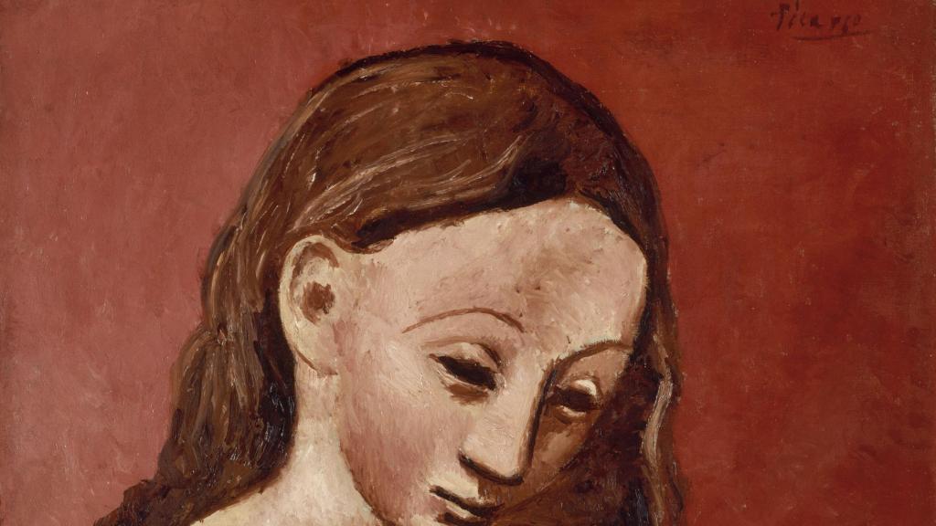 Desnudo sobre fondo rojo, Pablo Picasso, 1906